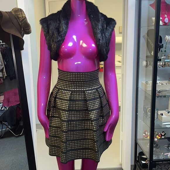 Hommage studded A-Line skirt - Picture 11 of 15